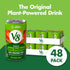 V8 100% 5.5 Oz 8 Count (Pack 6) Low Sodium Original Vegetable Juice, Vegetable Blend with Tomato Juice, Fl