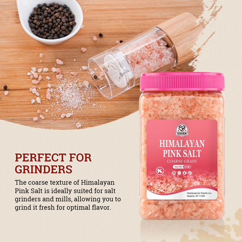 52USA 80oz (5 Himalayan Pink Salt for Grinder Refill, Pound), Himalayan Coarse Salt, Pink Himalayan Sea Salt, Unrefined