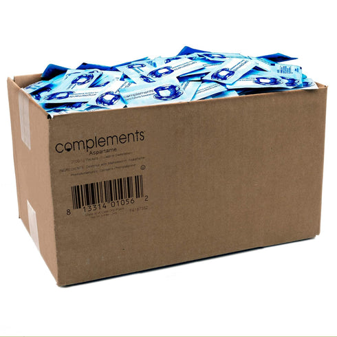 HEARTLAND Complements Zero Calorie Aspartame Blue Sweetener Packets, 2000 Count