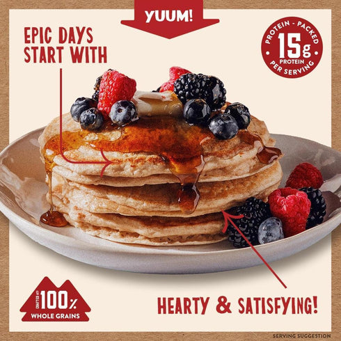 20 Oz, (Pack 6) Kodiak Cakes Protein Pancake Power Cakes, Flapjack and Waffle Baking Mix, Buttermilk