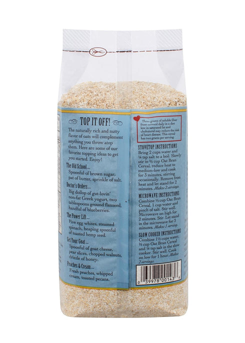 18 oz Bob's Red Mill Oat Bran Cereal