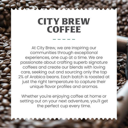 2Lb City Brew Rolling Rivers - Dark Roast Whole Bean Coffee