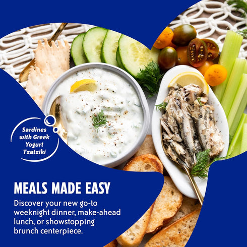 3.75 oz 18-Count Chicken of the Sea Wild Caught Sardines in Water, Cans, High Protein Nutritional Powerhouse Canned