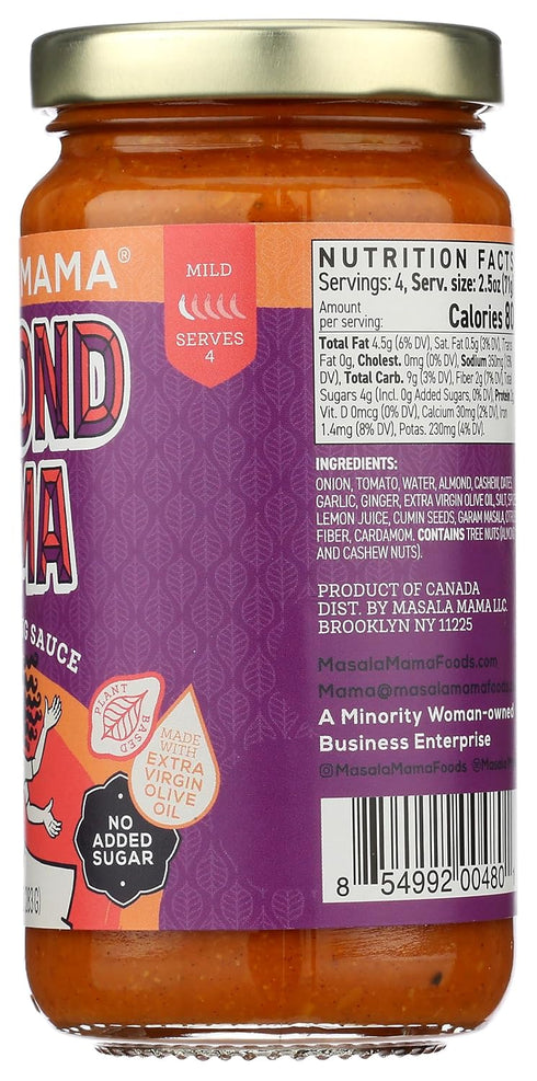 10 OZ MASALA MAMA Almond Korma Cooking Sauce
