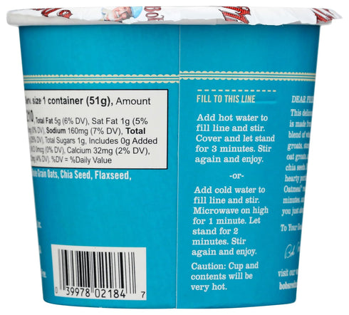 1.81 (Pack 1) Bob's Red Mill GF Oatmeal Cup, Classic, Ounce Cup of - Non-GMO, Vegan, Whole Grain, Kosher