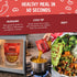 Dozen 6pk, A Cousins Vegan Chickpea Curry Seasoned Healthy Microwave Curry Chickpeas in Avocado Oil, Ready to Eat