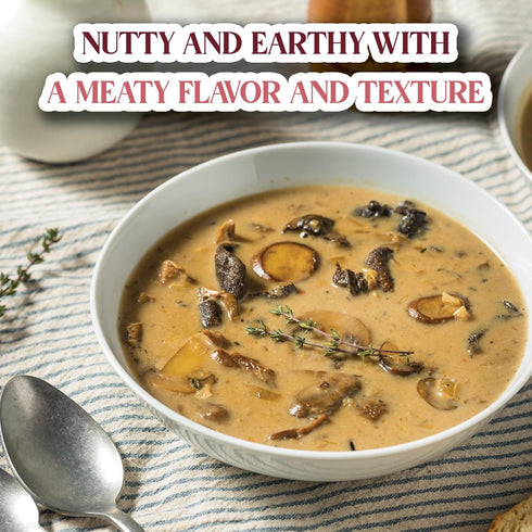 3oz Gourmanity Dried Porcini Mushrooms, Extra Grade Dried Mushrooms, Umami Flavor Captured, Great for Cooking, Non GMO
