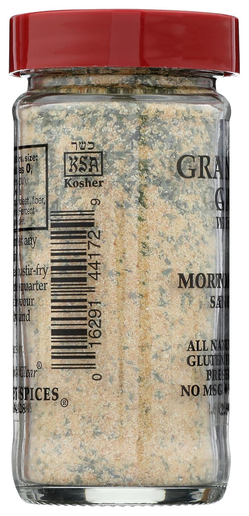 Bassett 2.6oz Morton & Granulated Garlic with Parsley, Salt-Free, Non-GMO, Herb Blend, Aromatic & Flavorful Seasoning