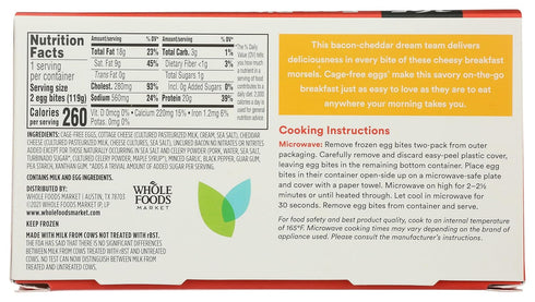 365 by Whole Foods Market 4.2 OZ Uncured Bacon & Cheddar Egg Bites