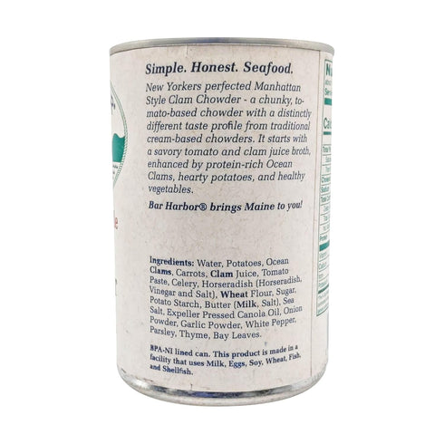 Bar Harbor 14.5 OZ Manhattan Style Clam Chowder