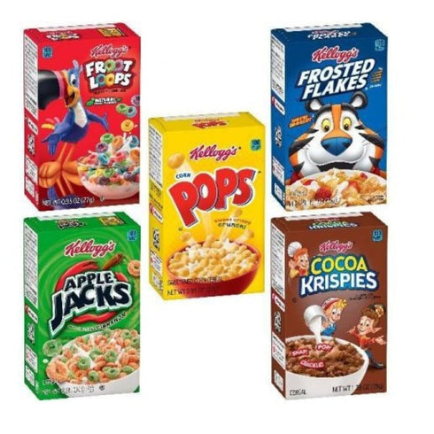 BENTLEY ESSENTIAL GOODS Pack Packs (25 Counts) Breakfast Cereal Variety Mini Boxes - Breakfast On The Go Assorted Cold