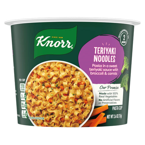 Knorr Pasta Cup For a Quick and Easy Meal, Teriyaki Noodles Made