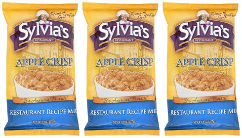Sylvia's Restaurant Recipe Mix (Apple Crisp, Pack of 3, 8 Ounce)