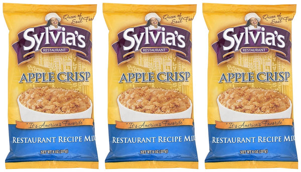 Sylvia's Restaurant Recipe Mix (Apple Crisp, Pack of 3, 8 Ounce)