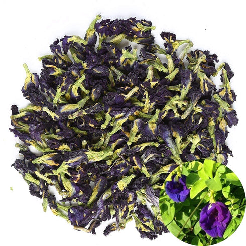 HUNCHAI 2 lb. 100% Butterfly pea Flowers Whole Dried Herb by