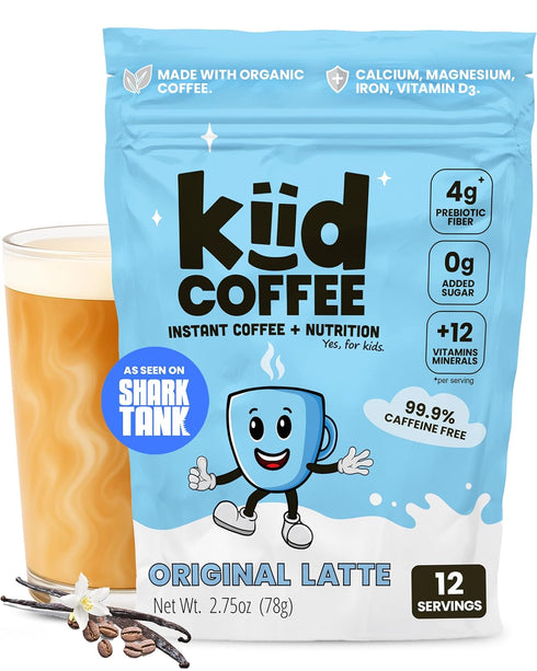 Kiid Coffee - 99.9% Caffeine-Free Organic Coffee for Kids - As Seen