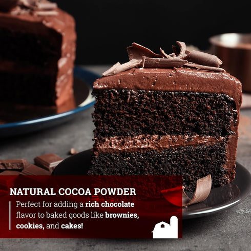 1LB (Pack 1) Hoosier Hill Farm Natural Cocoa Powder