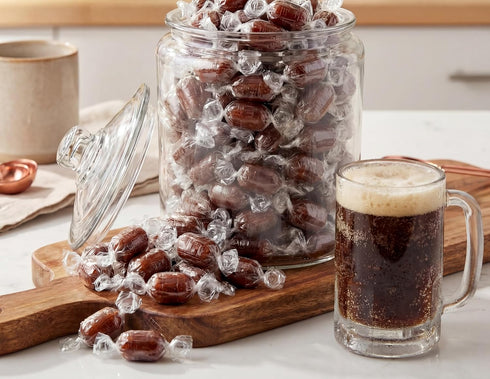 Emporium Candy 3 lb Root Beer Barrels Candy Bulk Classic Hard Soda Flavor Vintage Sweet Treats Old Fashioned Snack