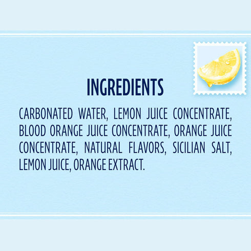 24Pk Sanpellegrino Ciao Limoncello Flavored Sparkling Water, Italian Sparkling Water