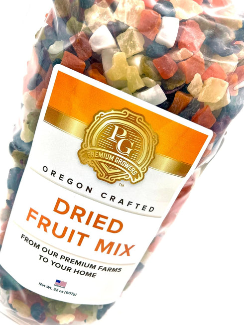 32oz Oregon Premium Growers Healthy Choice Dried Fruit Snacks, Natural Trail Mix with Cranberries, Mango, Coconut