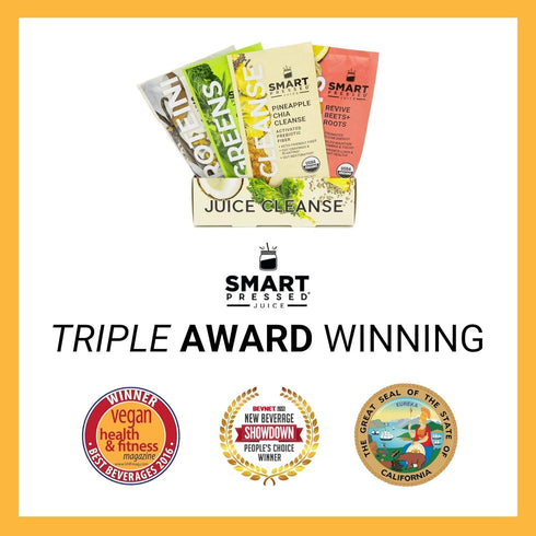 (30 SMART Pressed Juice Organic Pressed Ginger & Turmeric Shot with Apple Cider Vinegar, Echinacea, and Lemon - Made