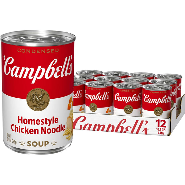 Campbell's Condensed Homestyle Chicken Noodle Soup, (Packaging May Vary) 10.5 Oz, Pack