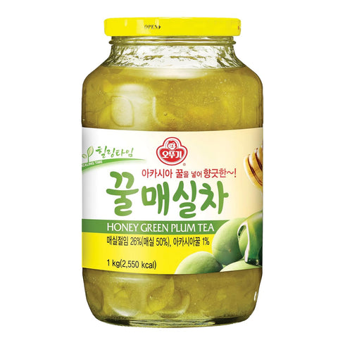 Ottogi Honey Plum Tea 35 oz (1 kg) Korean Fruit Tea with Plum