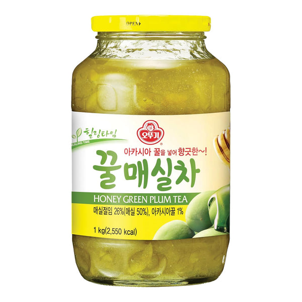 Ottogi Honey Plum Tea 35 oz (1 kg) Korean Fruit Tea with Plum