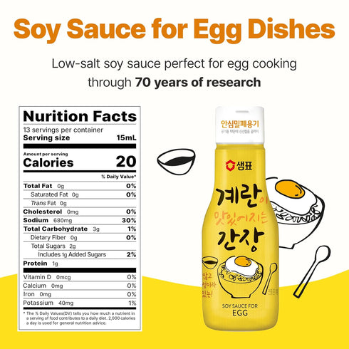 SEMPIO Soy Sauce for Egg Dishes - Kelp & Katsuo Infused, 25% Less Sodium, Vegan, Non-GMO, 6.7 fl oz / 200ml, Made in