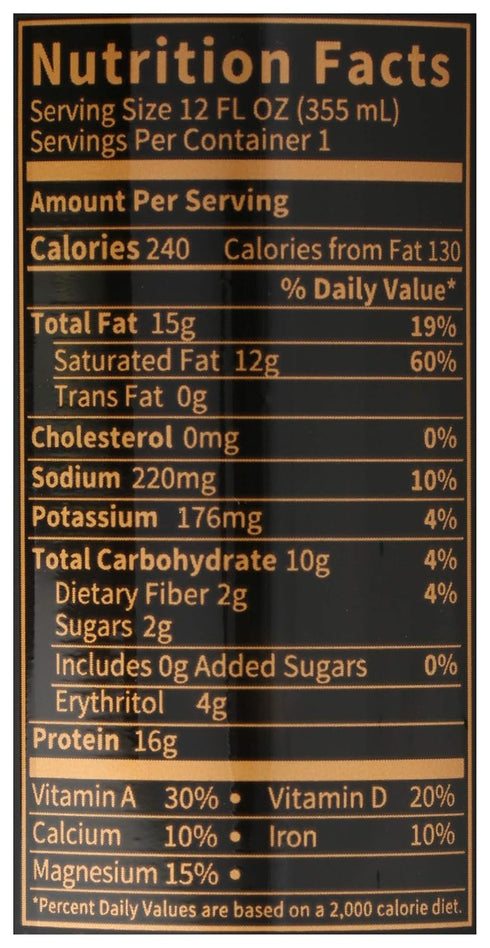 12 Oz Remedy Organics, Beverage Chocolate Keto Organic, Fl