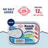 3.75 Beach Cliff Wild Caught Canned Sardines in Water, No Salt Added High Protein, Keto Friendly, Gluten Free Ideal Can