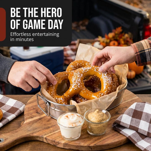 Frozen Packed Soft Pretzels Shelf Stable Non Individual in Vacum Bags plus Pretzel Salt Philadelphia Bakery Authentic
