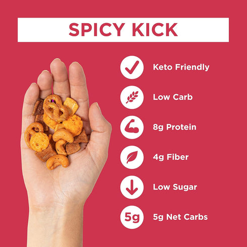 6Oz (Pack 3) Catalina Crunch Mix Spicy Kick Keto Snack Mix | Keto Friendly, Low Carb, Protein Snacks