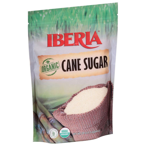 1.5 lb. (Pack 3) 100% Iberia Organic Premium Cane Sugar, of Natural, Non GMO, Pure Cane Sugar