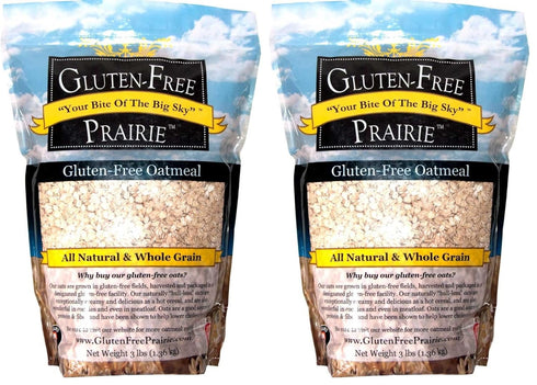 Gluten-Free Prairie Oatmeal, Certified Gluten Free Purity Protocol, Non-GMO, Vegan, 3 Pounds