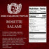 Rosette 5.5 oz (5.5oz (Pack 3)) Angel's Salumi French Salami Gourmet Artisanal Charcuterie Humanely Raised