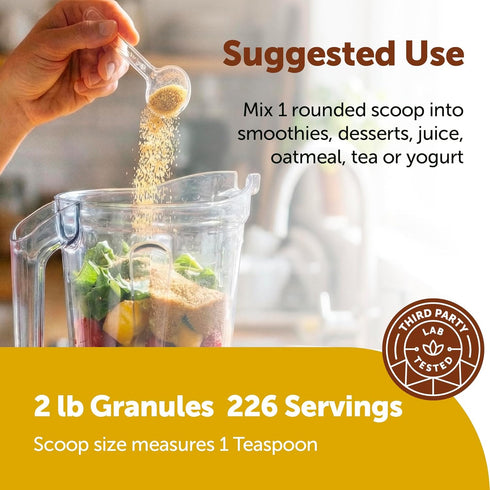2 lbs 1:1 Micro Ingredients Golden Monk Fruit Sweetener with Allulose, | Brown Sugar Substitute, No Erythritol, No