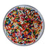 2.2 Lbs. Rainbow sprinkles by Medley Hills farm in Reusable Container - Great bulk rainbow sprinkles for cake