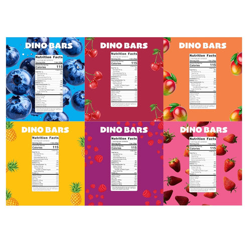 (12 Pack Dino Bars | Organic Fruit Bar for Kids | Organic Toddler Bars and Dinosaur Snacks | Fruit + Oats + Hemp Hearts