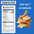 100% 100 .9oz 12) SNACKLINS Plant Based Crisps SEA SALT & VINEGAR - Gluten Free, Grain Free, Kosher, Vegan Healthy