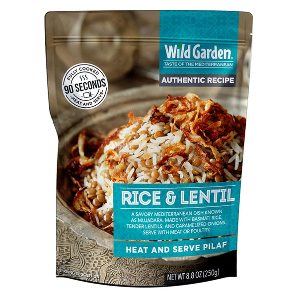Wild Garden Heat and Serve Pilaf, Rice & Lentil, Ready to Eat,