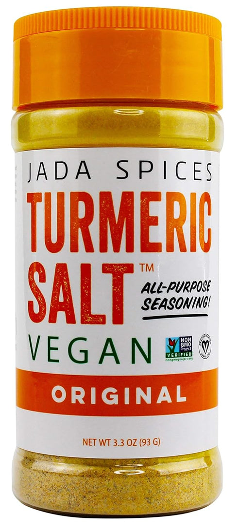 JADA Spices Turmeric Salt Spice and Seasoning - Vegan, Keto & Paleo Friendly, Perfect for Cooking and BBQ