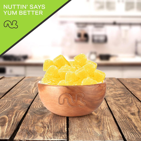 (8oz, 1 Pack) NUT CRAVINGS - Dried Pineapple Chunks, Lightly Sweetened Sweet Healthy Snack, Vegan, Kosher, Resealable