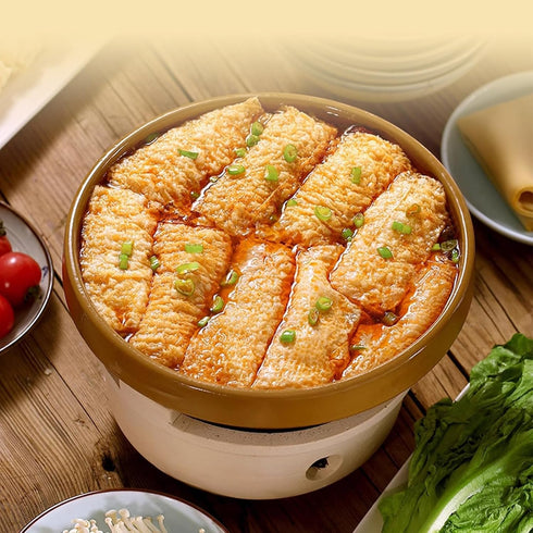 SPFLAUFR 4.23oz, 120g (10 Bean curd roll Piel de tofu seca,Rollos de piel de tofu crujiente, Tofu skin, Bean skin Roll