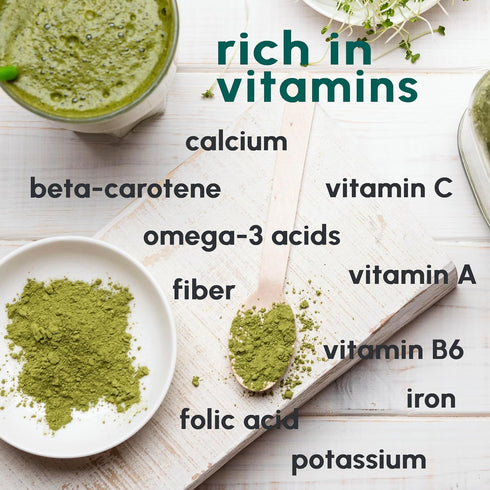 8oz Immune Kale Powder - for Cooking Salad Seasoning, Tea and Mix Drinks, Supports System, Rich in Vitamins