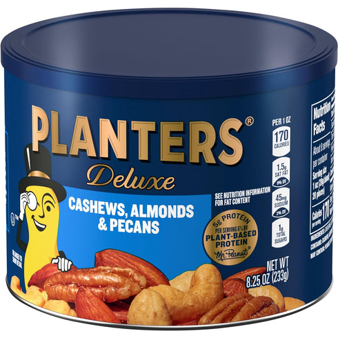 8.25 oz Planters Select Cashews (Almonds & Pecans Nut Mix, Canister)