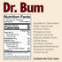 12 oz, 12-Pack BUM Sugar-Free Energy Drink, Dr BUM - Lightly Carbonated & No Artificial Colors, Natural Caffeine