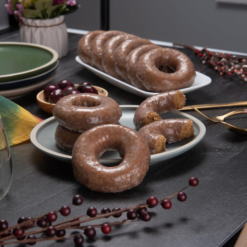 10.5oz (6pk) Katz Gluten Free Pumpkin Spice Glazed Donuts.Free of Dairy, Peanuts, Tree Nuts, and Sesame, No Artificial