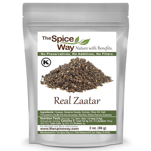 The Spice Way - Real Zaatar with Hyssop Spice Blend | 2 oz | No Thyme Substitute, No Additives, No Preservatives