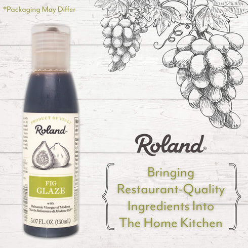 5.07 Pack 3 Roland Foods Fig Balsamic Vinegar Glaze of Modena, Ounce Bottle
